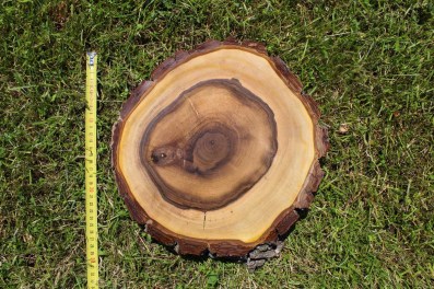 dřevěné hodiny z ořechu 